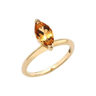 Citrine Jitterbug Stacking Ring