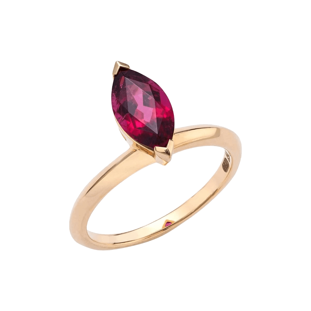 Rubellite Tourmaline Jitterbug Stacking Ring