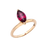 Rubellite Tourmaline Jitterbug Stacking Ring
