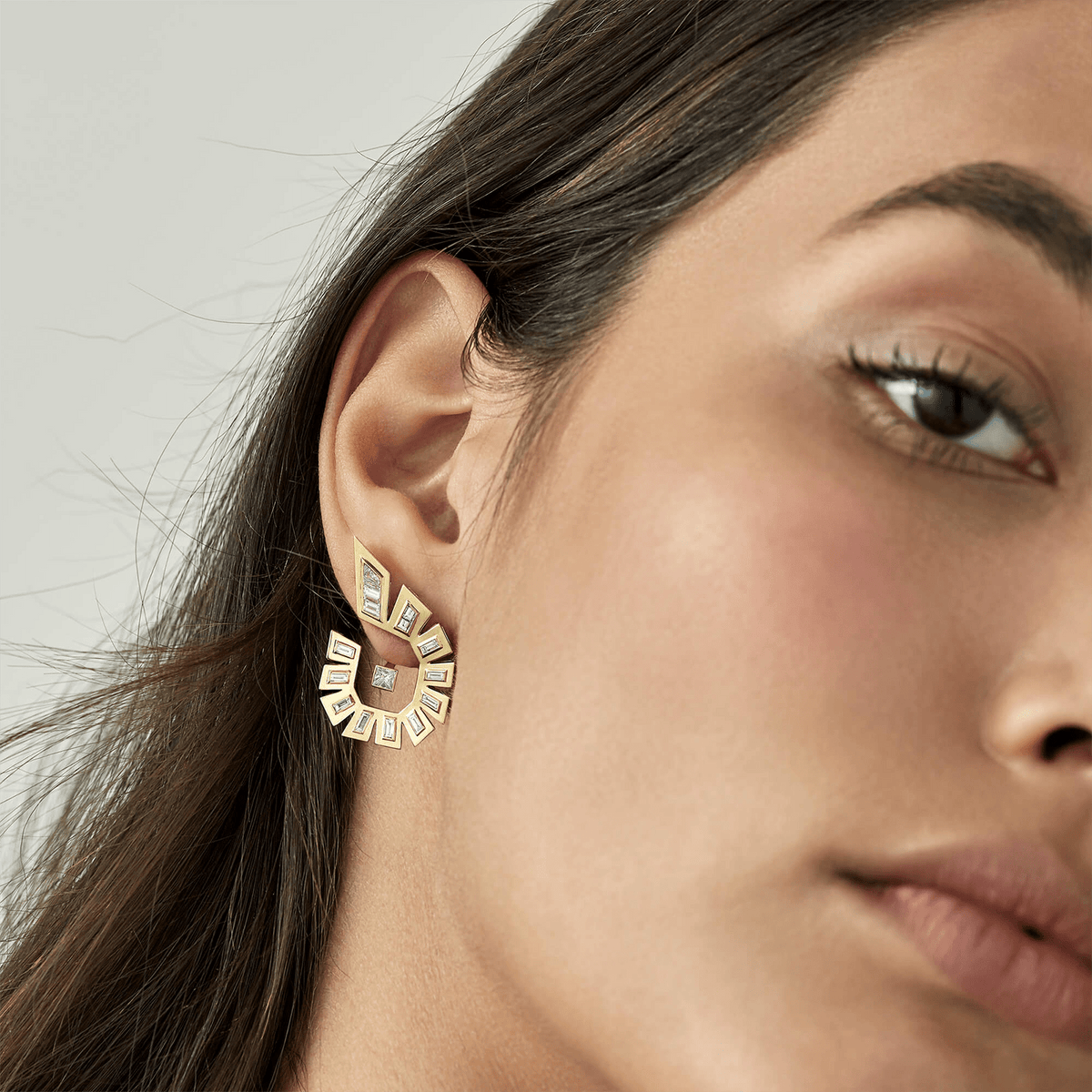 Dynamite Diamond Hoop Earrings