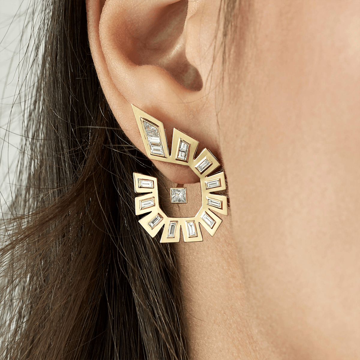 Dynamite Diamond Hoop Earrings