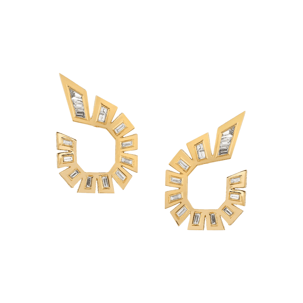 Dynamite Diamond Hoop Earrings