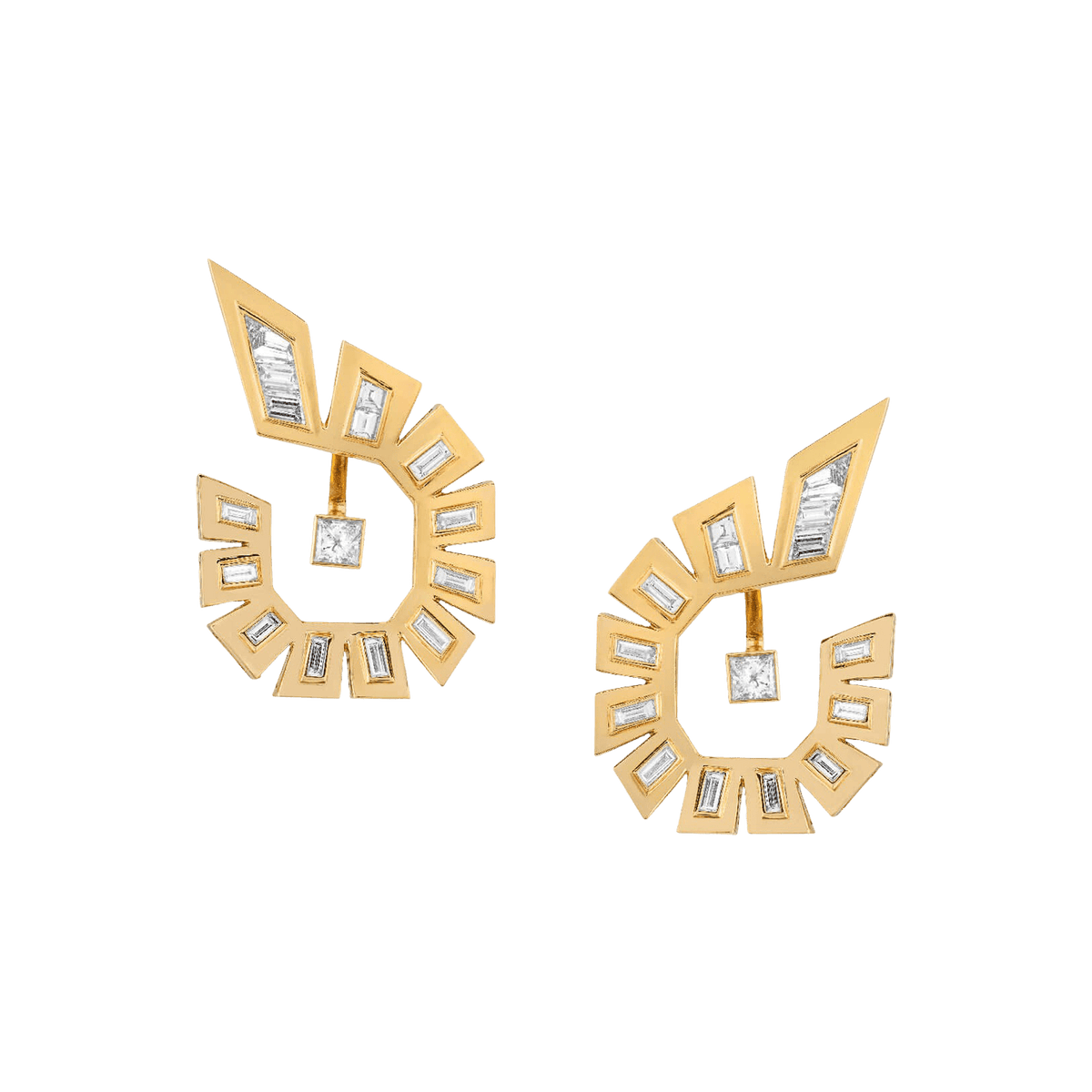 Dynamite Diamond Hoop Earrings