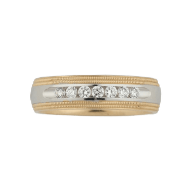 Two-Tone Diamond Band