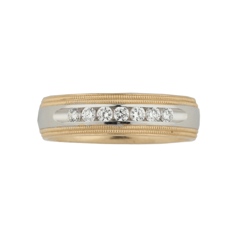 Two-Tone Diamond Band