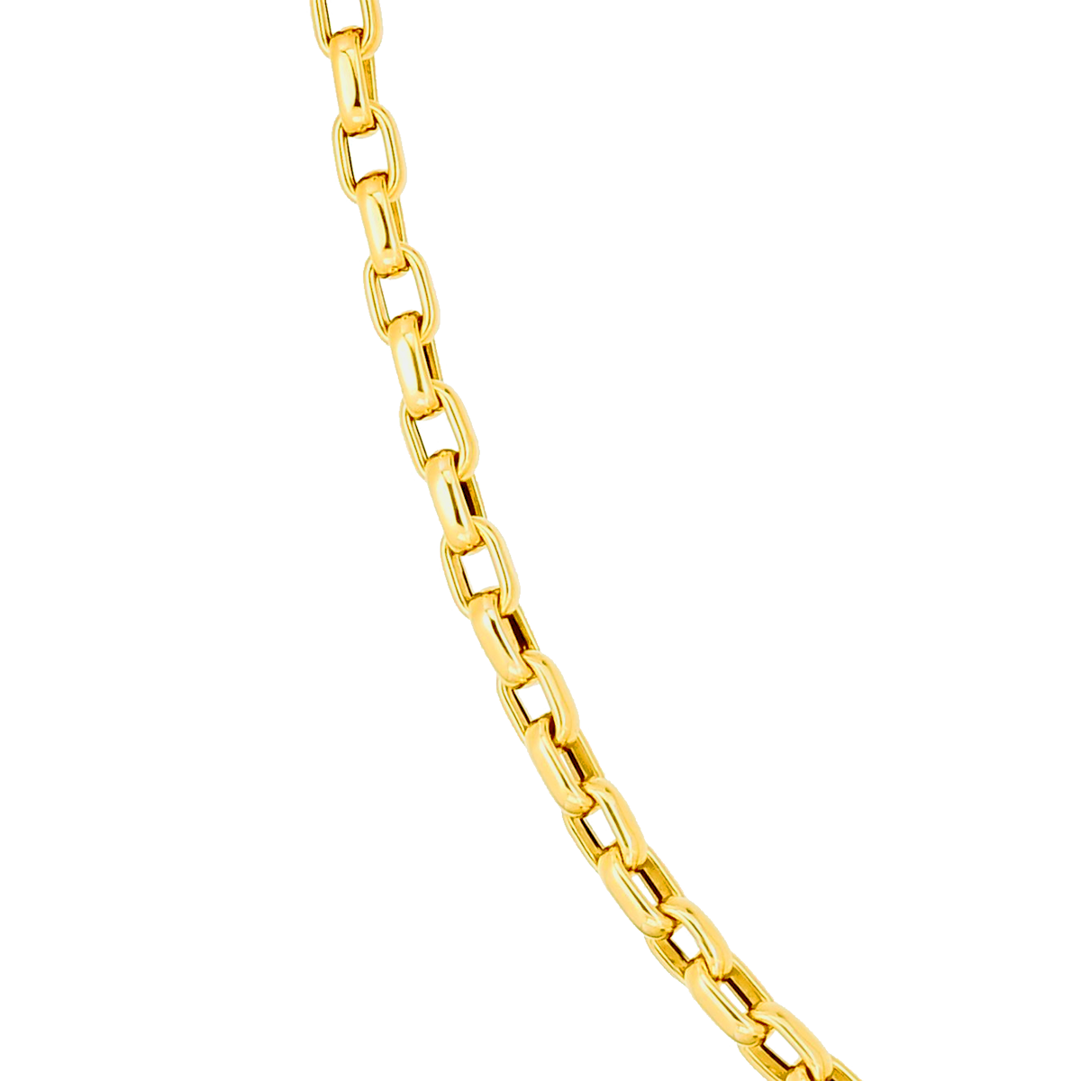 Designer Gold Square Link Chain Bracelet
