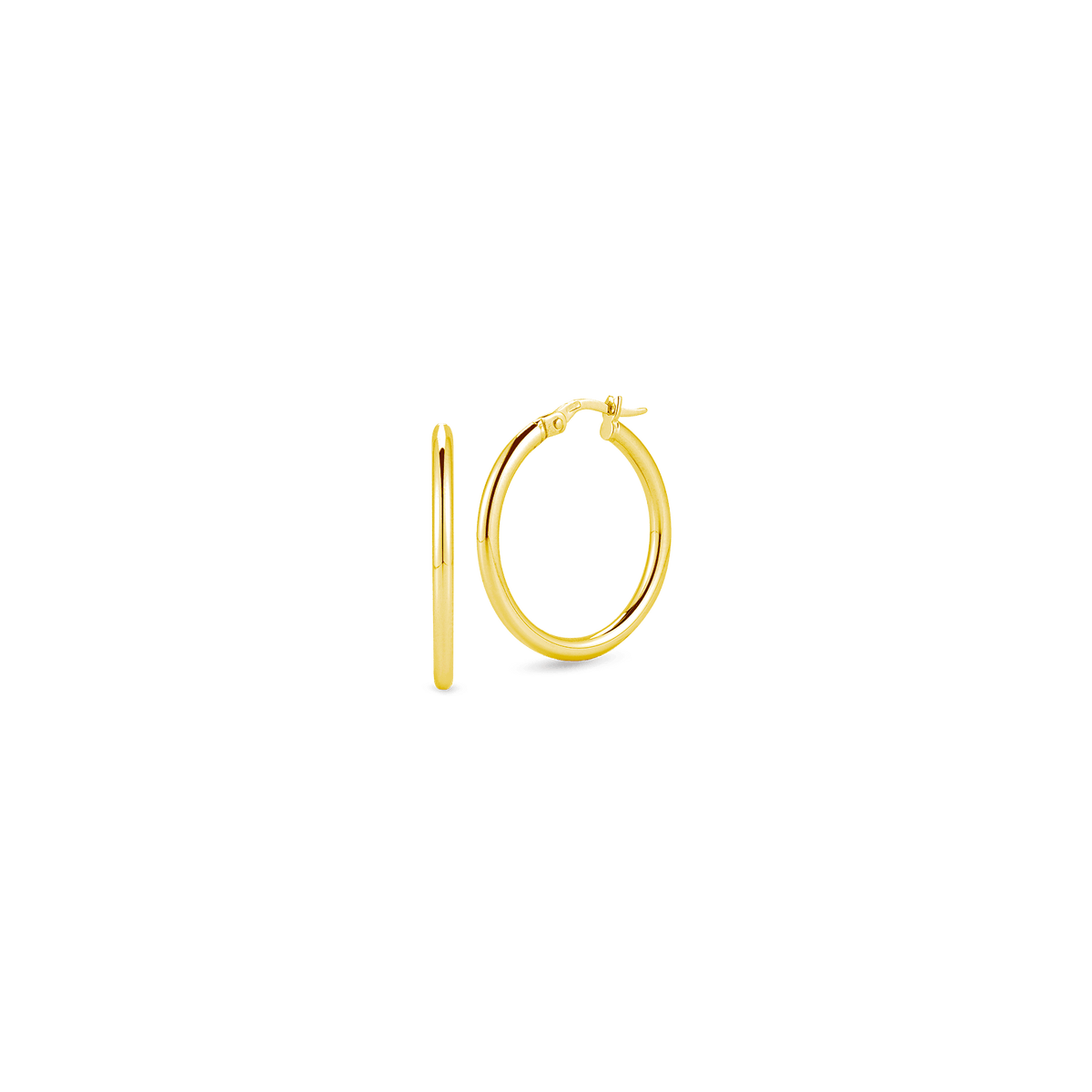 Small Perfect Gold Hoop Earrings