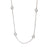 Sterling Silver White Topaz Bezel Set Necklace
