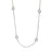 Sterling Silver White Topaz Bezel Set Necklace