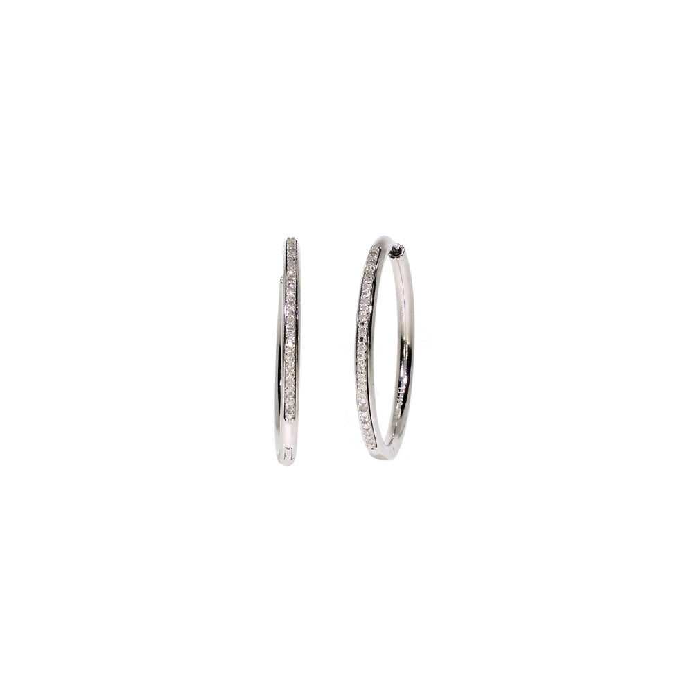 Diamond Hoop Earrings