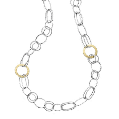 Classico Hemmered Disc Necklace in Chimera