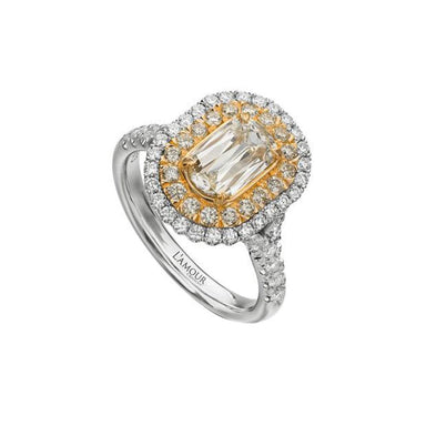L’Amour Crisscut® Yellow Diamond Engagement Ring 124