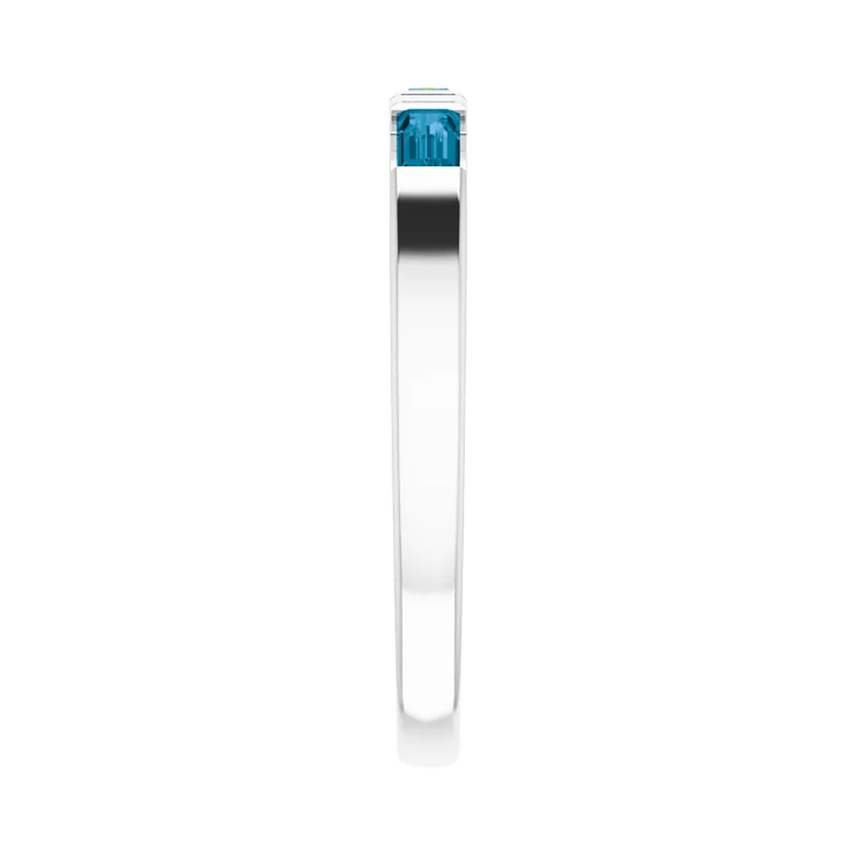 Blue Topaz Stackable Band
