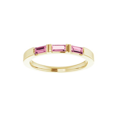 Pink Tourmaline Stackable Band