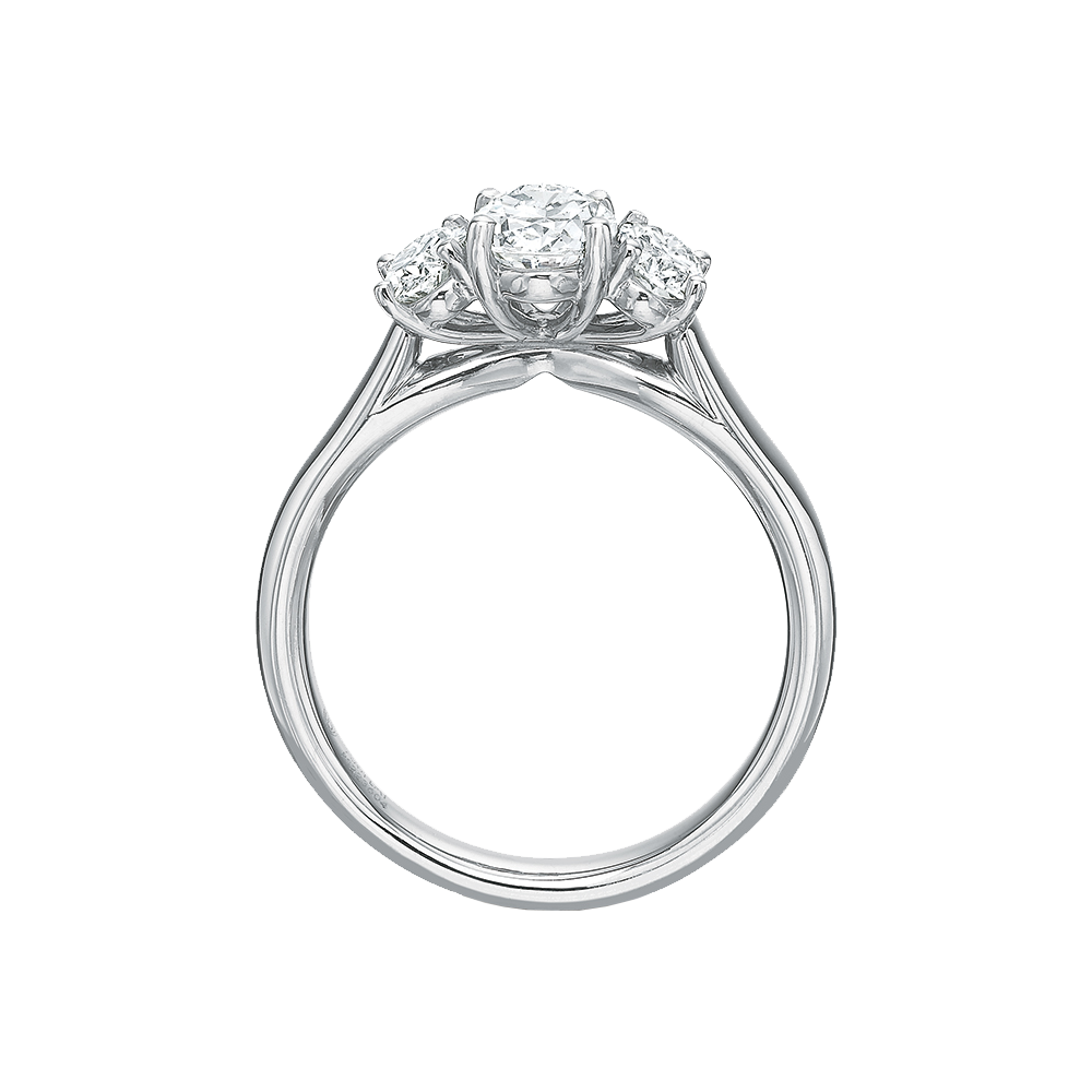Platinum Flush Fit Diamond Setting