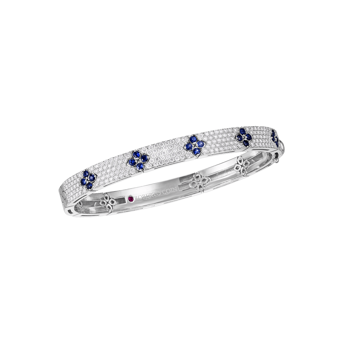 Diamond & Sapphire Love in Verona Bangle