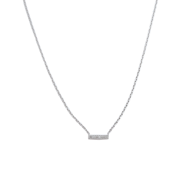 Petite Diamond Bar Necklace