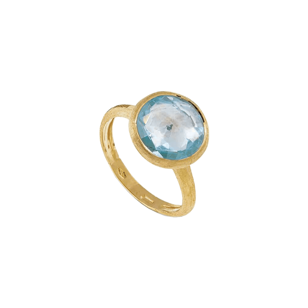 Blue Topaz Jaipur Medium Ring