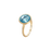 Blue Topaz Jaipur Medium Ring