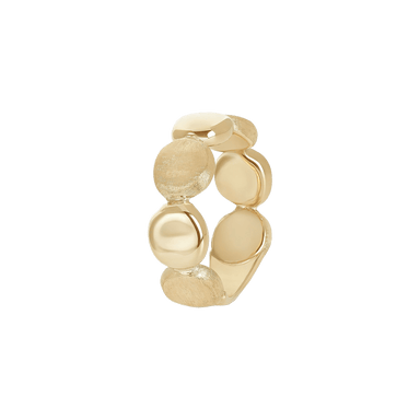 Jaipur Gold Polished Single-Row Ring