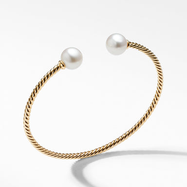 Solari Bead Bracelet with Pearl in 18K Gold
