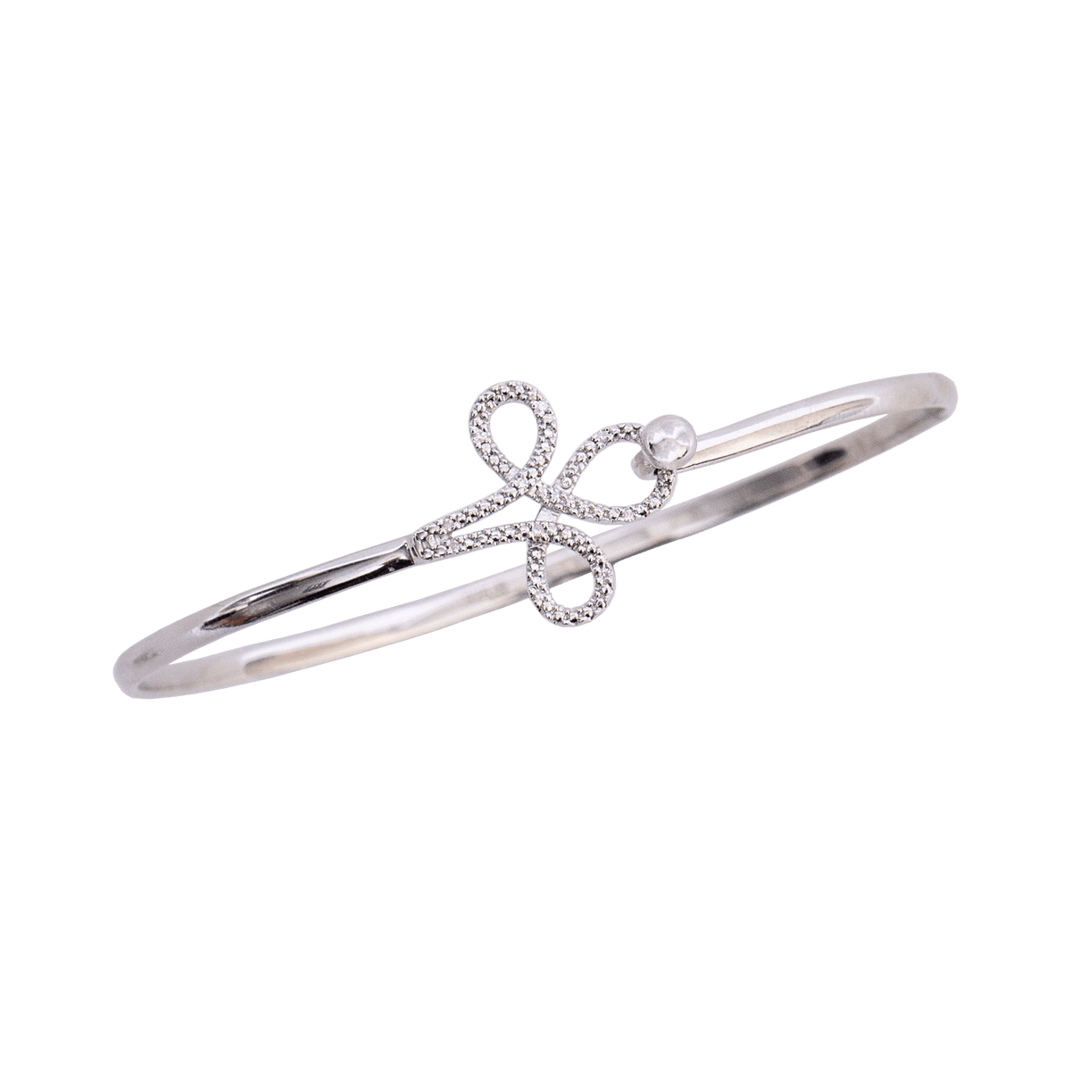 Diamond Swirl Bangle