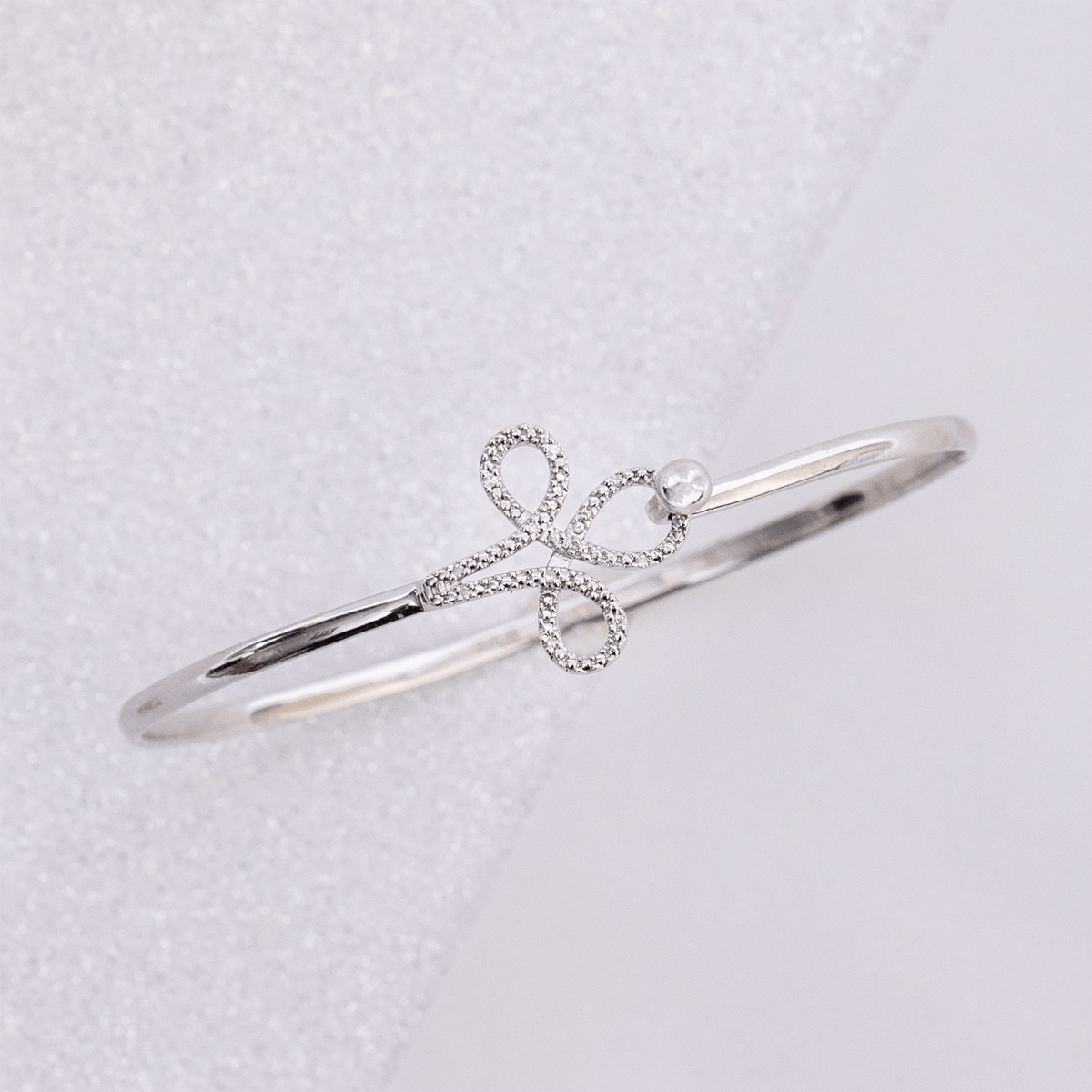 Diamond Swirl Bangle