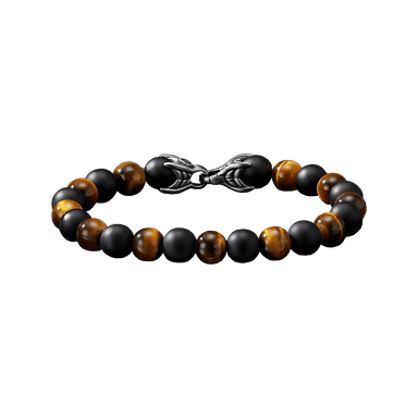 Tiger's Eye & Black Onyx Spiritual Beads Bracelet
