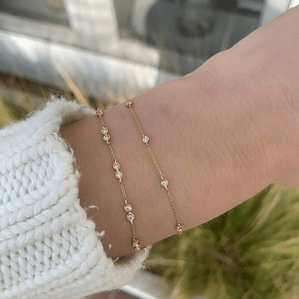 Diamond Lulu Jack Single Bezel Bracelet