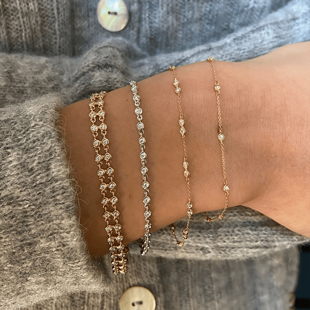 Diamond Lulu Jack Single Bezel Bracelet