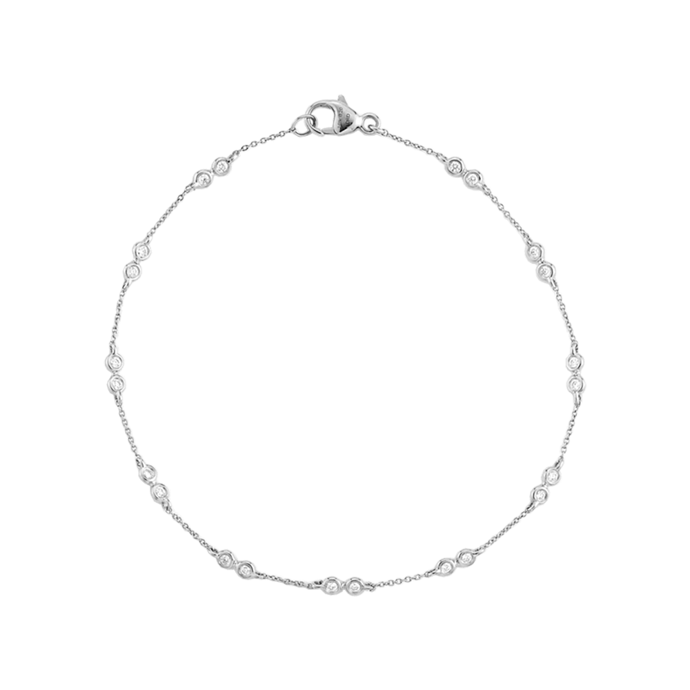Lulu Jack Double Bezel Bracelet with Diamonds