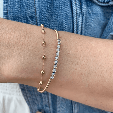 Ava Bea Flexi Cuff with Diamonds