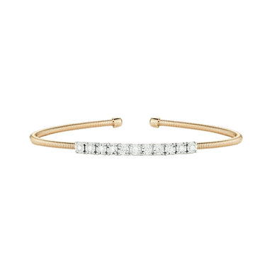 Ava Bea Flexi Cuff with Diamonds