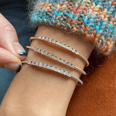 Ava Bea Flexi Cuff with Diamonds