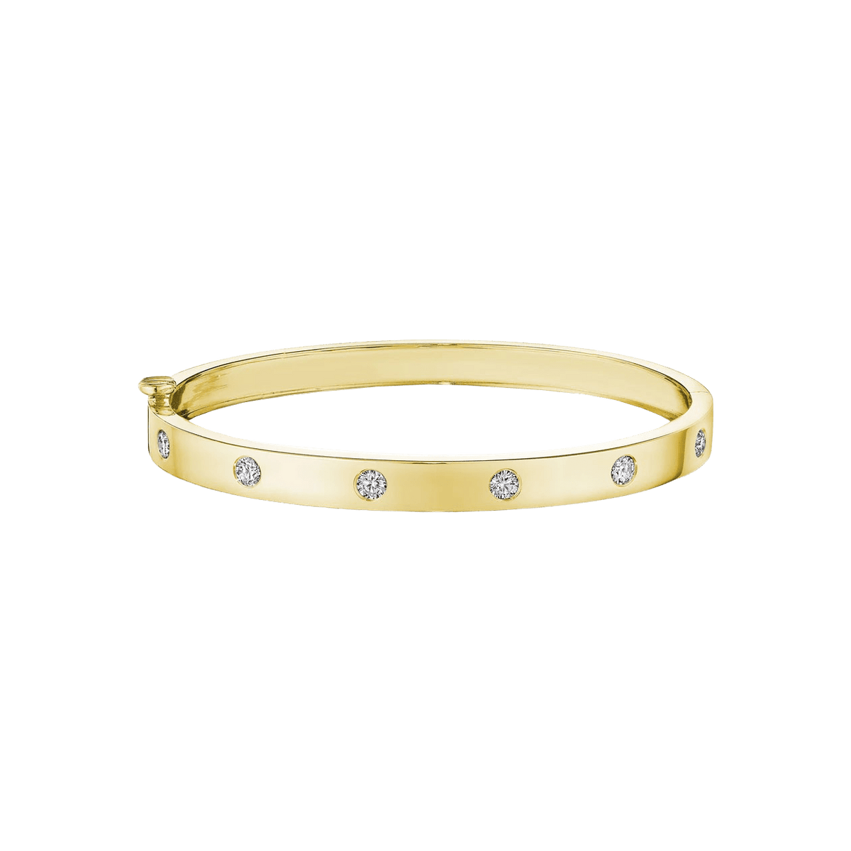 Moderne Deco Burnished Bangle
