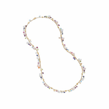 Mixed Gemstone and Pearl Medium Necklace