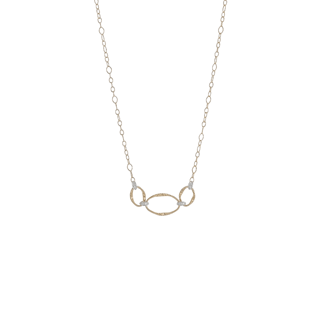 Marrakech Onde 18K Yellow Gold and Diamond Half Collar