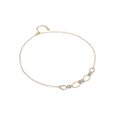 Marrakech Onde Diamond Flower Station Necklace