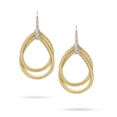Il Cairo Diamond  Small Drop Woven Earring