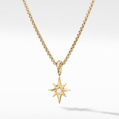 Cable Collectibles North Star Birthstone Charm in 18K Yellow Gold with Pearl
