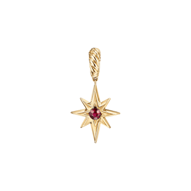 North Star Birthstone Amulet in Ruby
