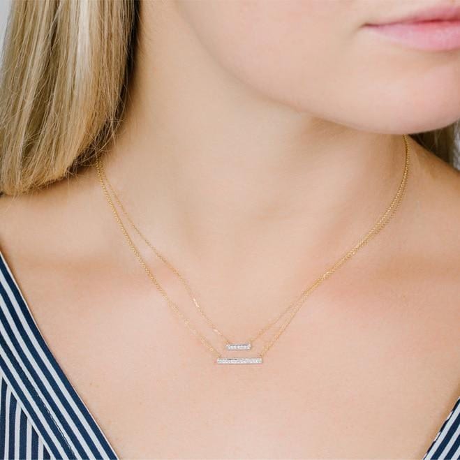 Sylvie Rose Medium Bar Necklace (18 inches)