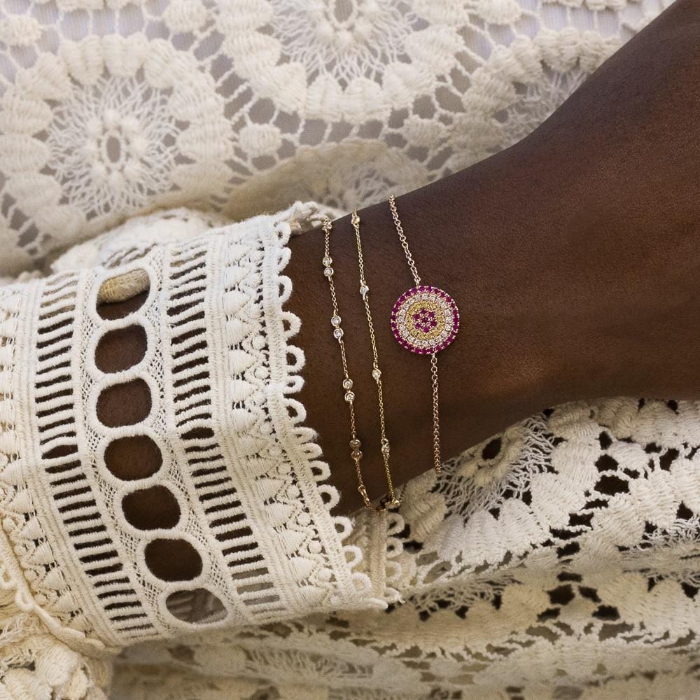 Diamond Lulu Jack Single Bezel Bracelet