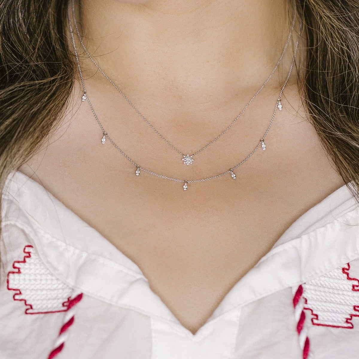Sophia Ryan Marquise Station Necklace