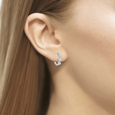 Starry Night Petite Hoop Earrings