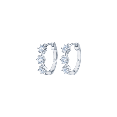 Starry Night Petite Hoop Earrings