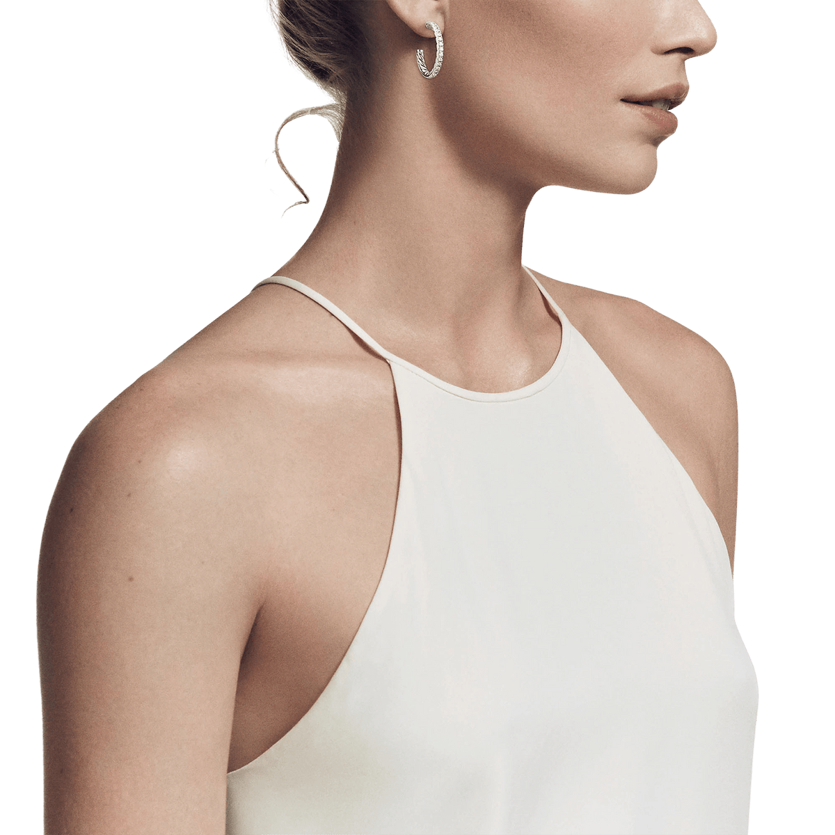 Extra-Small Diamond Hoop Earrings