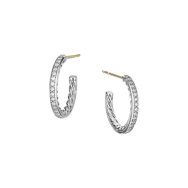 Extra-Small Diamond Hoop Earrings