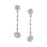 Diamond Starburst Long Drop Earrings
