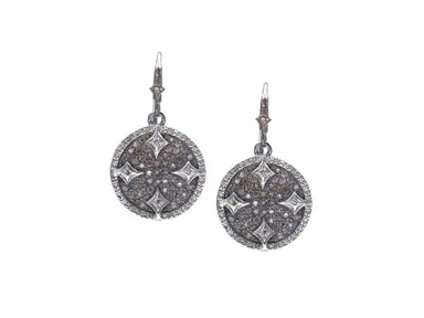 Stslvr/ New World Grey Disc Earrings